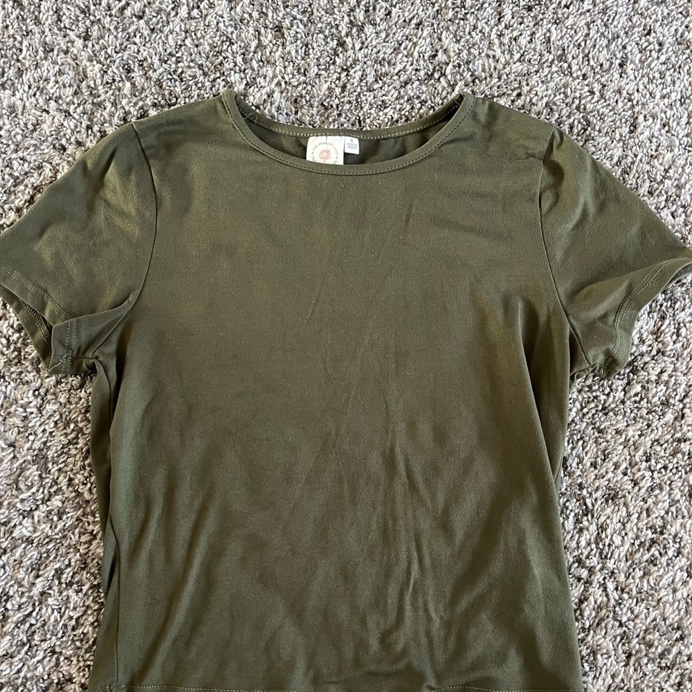 Olive Green Short Sleeve Tee